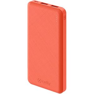 Celly  power bank caricabatterie portatile arancione
